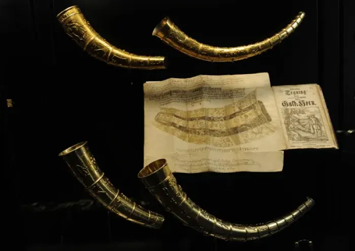 Framed Print : The Golden Horns of Gallehus. North of Mogeltonder, Southern Framed Print : The Golden Horns of Gallehus. North of Mogeltonder, Southern