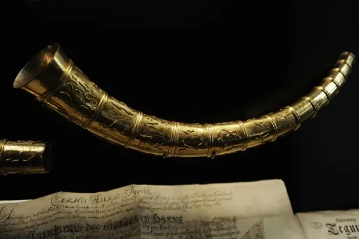 Framed Print : The Golden Horns of Gallehus. North of Mogeltonder, Southern Framed Print : The Golden Horns of Gallehus. North of Mogeltonder, Southern