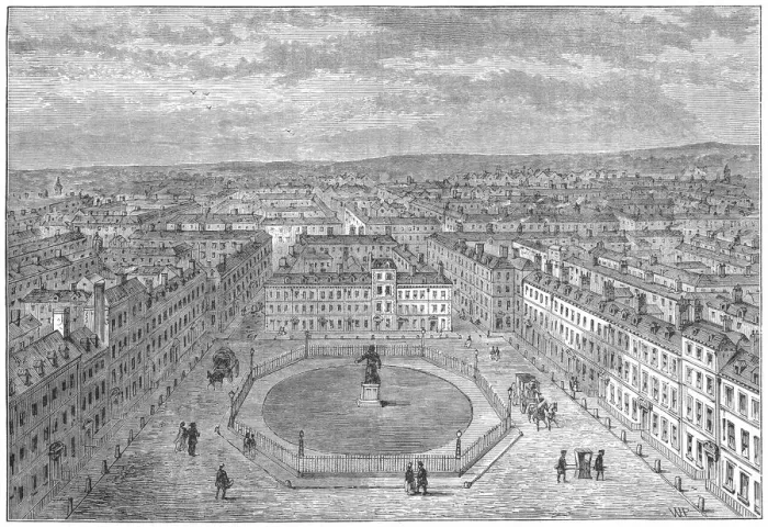 Framed Print : Golden Square Framed Print : Golden Square