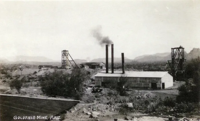 Framed Print : Goldfield mine with buildings, Arizona, USA Framed Print : Goldfield mine with buildings, Arizona, USA