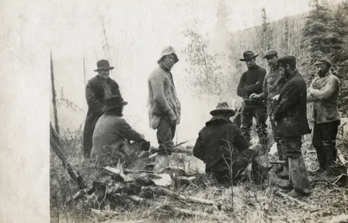 Framed Print : Goldminers in Alaska, USA Framed Print : Goldminers in Alaska, USA