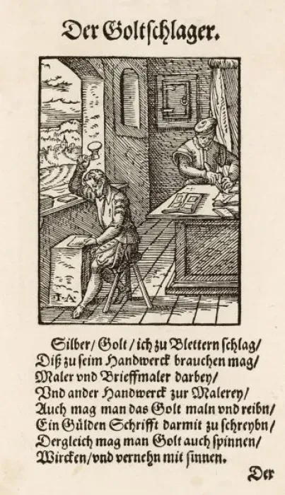 Framed Print : Goldsmith at Work / C16 Framed Print : Goldsmith at Work / C16