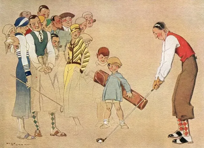 Framed Print : Golf / the Beginner Framed Print : Golf / the Beginner