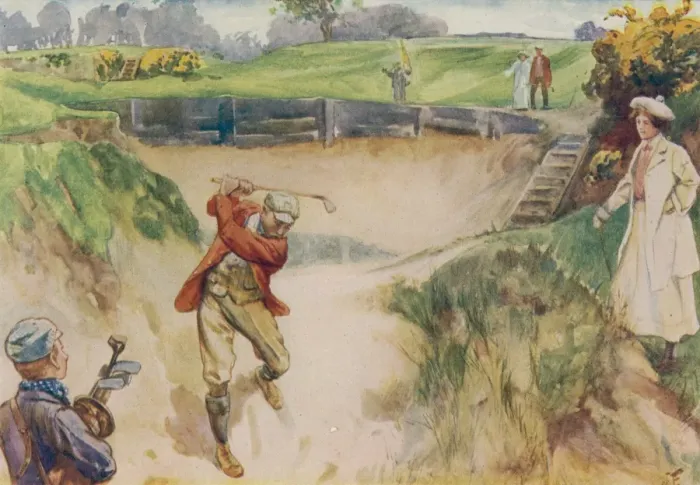 Framed Print : Golf / in a Bunker Framed Print : Golf / in a Bunker