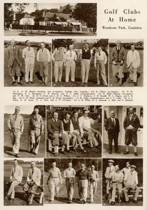 Framed Print : Golf Clubs at Home - Woodcote Park, Coulsdon Framed Print : Golf Clubs at Home - Woodcote Park, Coulsdon