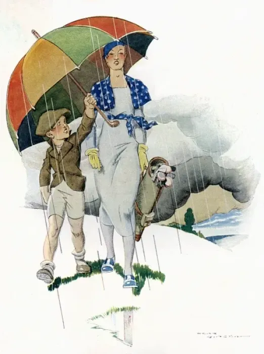 Framed Print : Golf / Despite the Rain Framed Print : Golf / Despite the Rain