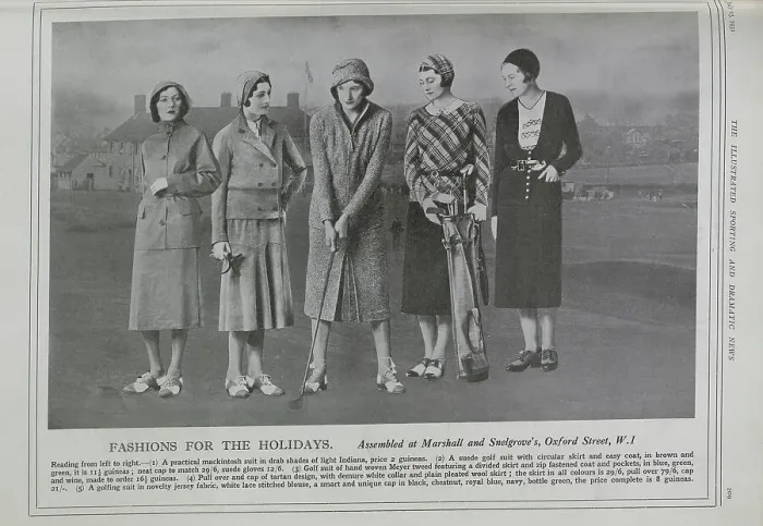 Framed Print : Golf Fashions Framed Print : Golf Fashions