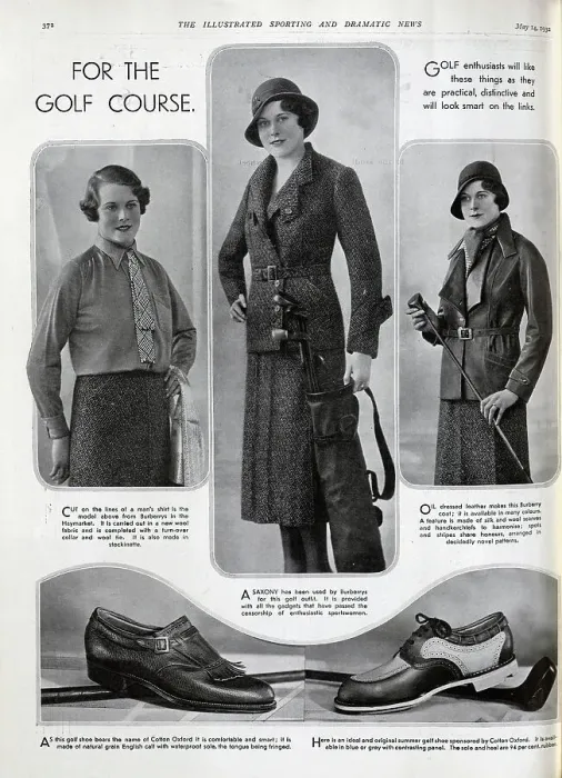 Framed Print : Golf Fashions Framed Print : Golf Fashions