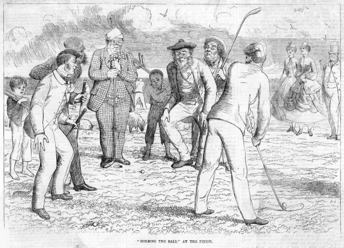 Framed Print : GOLF / HOLING OUT 1865 Framed Print : GOLF / HOLING OUT 1865