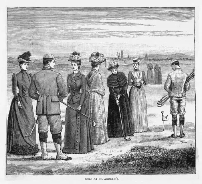 Framed Print : Golf at St Andrews 1889 Framed Print : Golf at St Andrews 1889