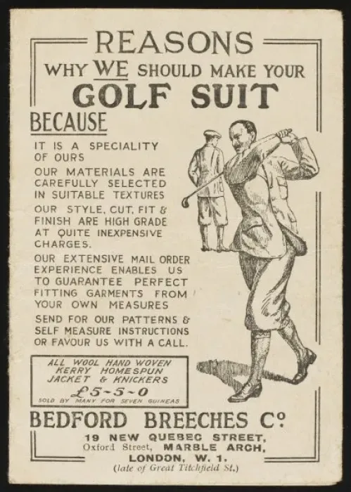 Framed Print : GOLF SUIT. The GOLF SUIT is indispensable wear for the keen player - this Framed Print : GOLF SUIT. The GOLF SUIT is indispensable wear for the keen player - this