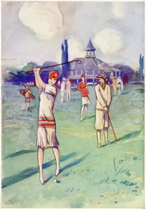 Framed Print : Golf at Vichy 1929 Framed Print : Golf at Vichy 1929