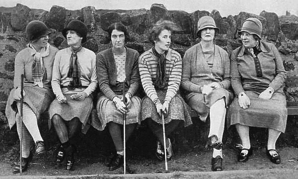 Golfers at the Redan, North Berwick