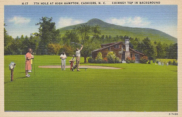 Golfing at High Hampton, Cashiers, North Carolina, USA