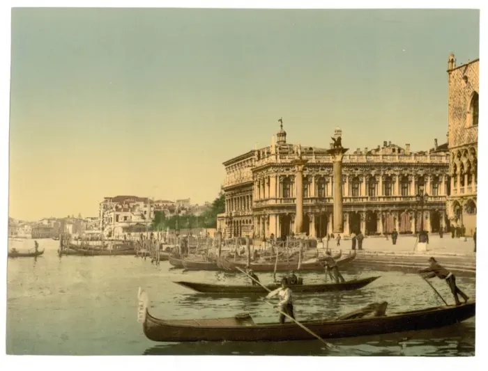 Framed Print : Gondolas and Piazzetta di San Marco, Venice, Italy Framed Print : Gondolas and Piazzetta di San Marco, Venice, Italy