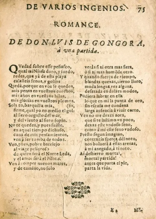 Framed Print : GONGORA Y ARGOTE, Luis de (1561-1627) Framed Print : GONGORA Y ARGOTE, Luis de (1561-1627)
