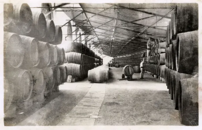 Framed Print : Gonzalez Byass warehouse, export dock, Spain