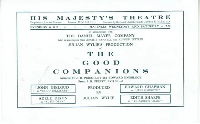 Framed Print : The Good Companions by J. B. Priestley & Edward Knoblock Framed Print : The Good Companions by J. B. Priestley & Edward Knoblock