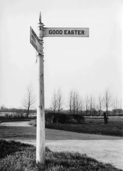 Framed Print : GOOD EASTER SIGNPOST Framed Print : GOOD EASTER SIGNPOST