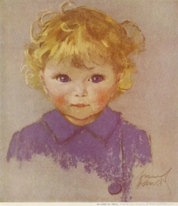 Framed Print : As Good as Gold by Muriel Dawson Framed Print : As Good as Gold by Muriel Dawson