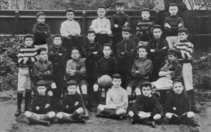 Framed Print : Good Shepherd Home, Rectory Grove, Clapham - Footballers Framed Print : Good Shepherd Home, Rectory Grove, Clapham - Footballers