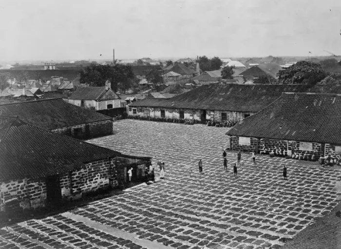 Framed Print : Goods being sun-dried, China Framed Print : Goods being sun-dried, China