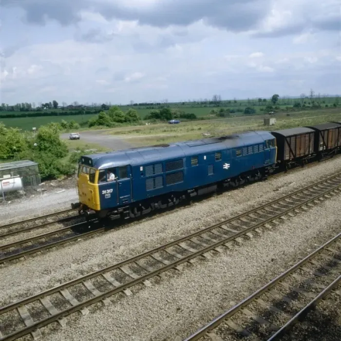 Framed Print : Goods Train 1980 Framed Print : Goods Train 1980