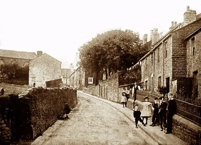 Framed Print : Goodshaw Village, Crawshawbooth, early 1900s Framed Print : Goodshaw Village, Crawshawbooth, early 1900s