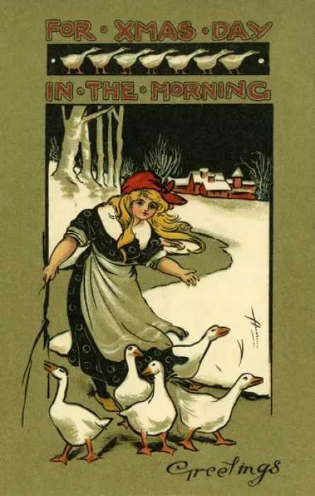 Framed Print : Goose girl and her flock Framed Print : Goose girl and her flock