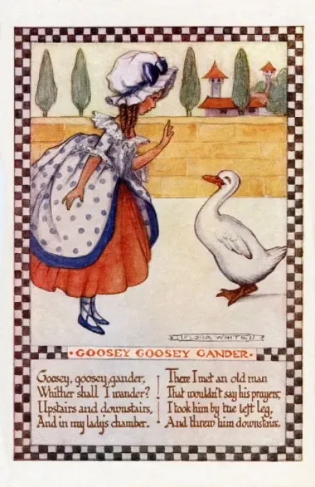 Framed Print : Goosey Goosey Gander Framed Print : Goosey Goosey Gander