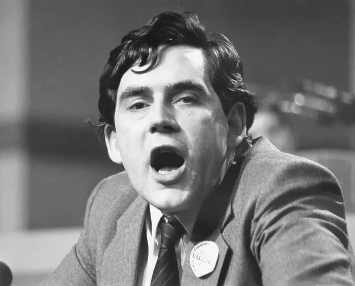 Framed Print : Gordon Brown, Labour politician, speaking at a meeting Framed Print : Gordon Brown, Labour politician, speaking at a meeting