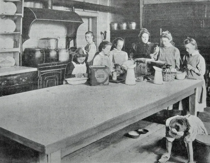 Framed Print : Gordon House Industrial School, Isleworth - Kitchen Framed Print : Gordon House Industrial School, Isleworth - Kitchen