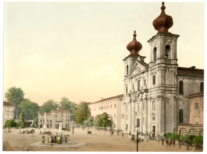 Framed Print : Gorizia, the cathedral, Istria, Austro-Hungary Framed Print : Gorizia, the cathedral, Istria, Austro-Hungary