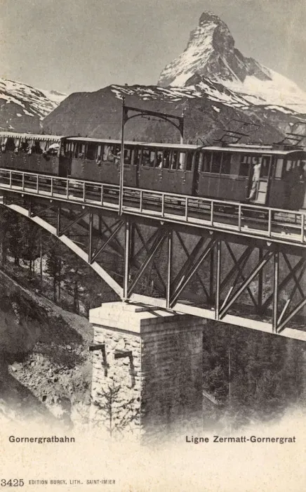 Framed Print : Gornergratbahn, Switzerland - The Zermatt-Gornergrat Line