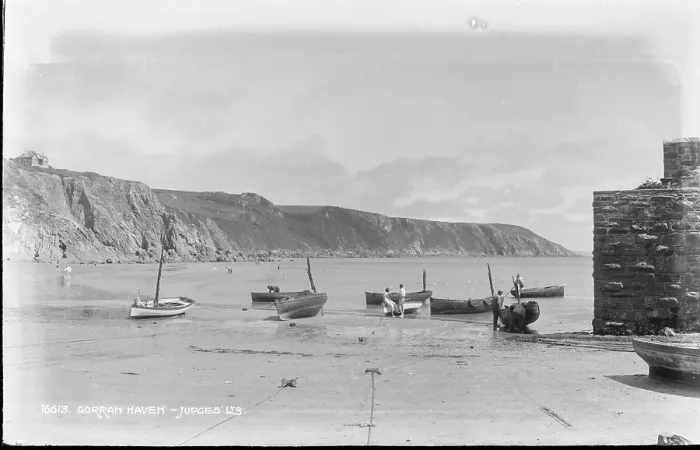 Framed Print : Gorran Haven Beach Scene Framed Print : Gorran Haven Beach Scene