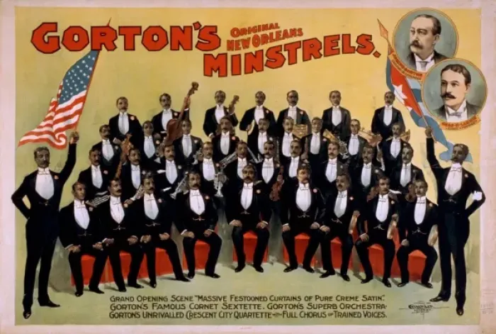 Framed Print : Gortons Original New Orleans Minstrels Framed Print : Gortons Original New Orleans Minstrels