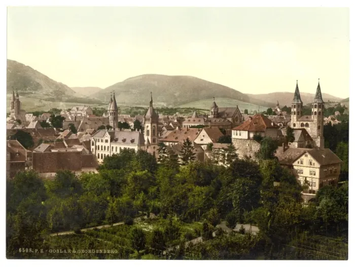 Framed Print : Goslar and Georgenberg, Hartz, Germany Framed Print : Goslar and Georgenberg, Hartz, Germany