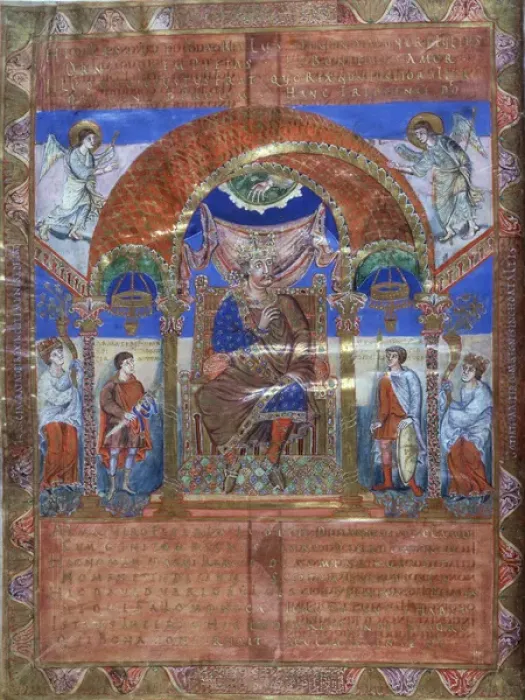 Framed Print : The Gospels of Henry the Lion Framed Print : The Gospels of Henry the Lion