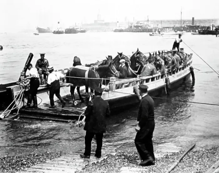 Framed Print : Gosport Ferry, Victorian period Framed Print : Gosport Ferry, Victorian period