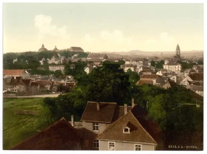 Framed Print : Gotha, with Inselberg, Thuringia, Germany Framed Print : Gotha, with Inselberg, Thuringia, Germany