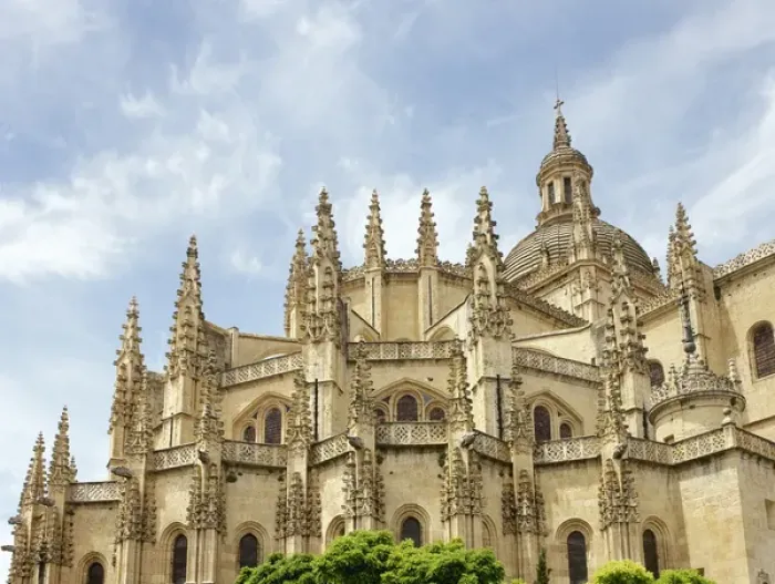 Framed Print : Gothic Art. Spain. Segovia. Cathedral. 16th century. Exterio Framed Print : Gothic Art. Spain. Segovia. Cathedral. 16th century. Exterio