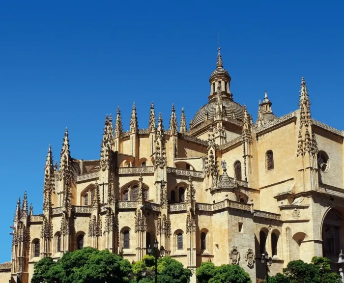 Framed Print : Gothic Art. Spain. Segovia. Cathedral. 16th century. Exterio Framed Print : Gothic Art. Spain. Segovia. Cathedral. 16th century. Exterio