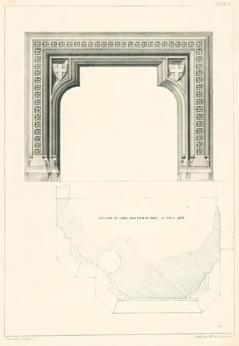 Framed Print : Gothic Chimneypiece Design Framed Print : Gothic Chimneypiece Design
