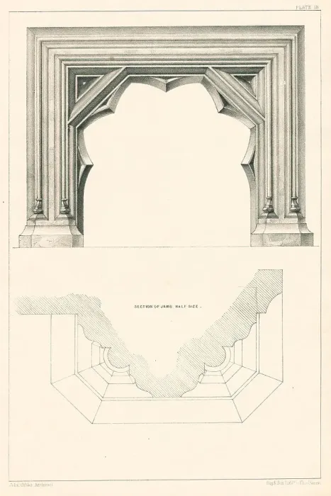 Framed Print : Gothic Chimneypiece Design Framed Print : Gothic Chimneypiece Design