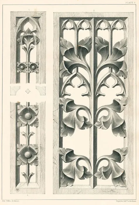Framed Print : Gothic Panelling Framed Print : Gothic Panelling