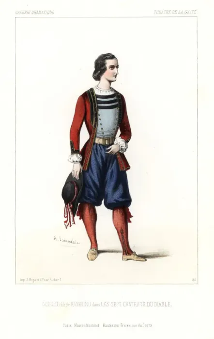 Framed Print : Gouget as Raymond in Les Sept Chateaux du Diable, 1844 Framed Print : Gouget as Raymond in Les Sept Chateaux du Diable, 1844