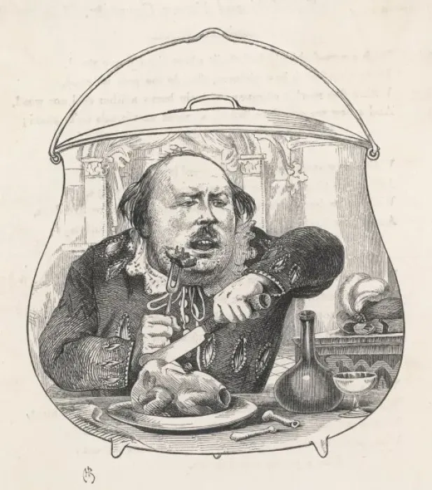 Framed Print : Gourmand Dines Framed Print : Gourmand Dines