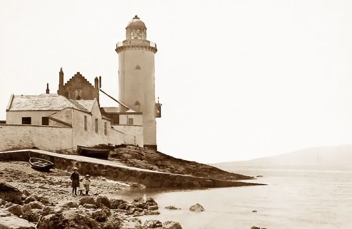 Framed Print : Gourock Cloch Lighthouse Victorian period Framed Print : Gourock Cloch Lighthouse Victorian period