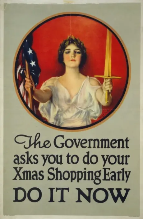 Framed Print : The government asks you to do your Xmas shopping early - Do Framed Print : The government asks you to do your Xmas shopping early - Do