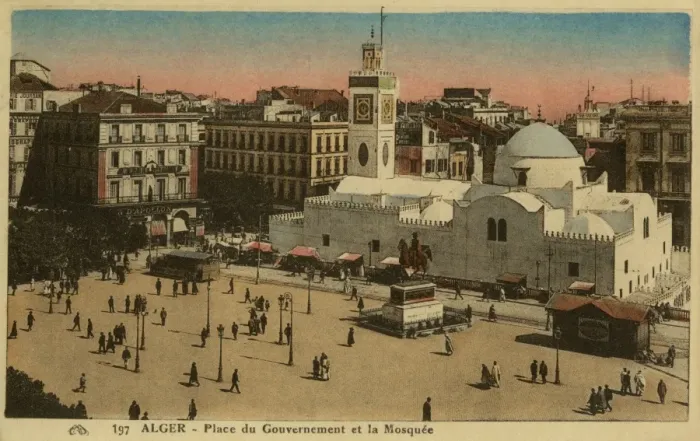 Framed Print : Government square and the Mosque, Algiers Framed Print : Government square and the Mosque, Algiers